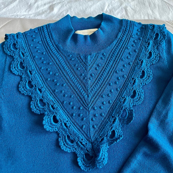 Sezane Charline Cerulean Blue Jumper, Size S - Picture 2 of 7